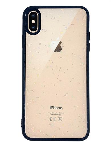 Iphone XS Max Şeffaf Simli Yıldız Kılıf