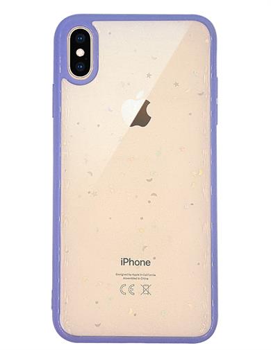 Iphone XS Max Şeffaf Simli Yıldız Kılıf