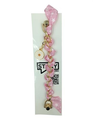 Kumaş Kısa Telefon Bilekliği