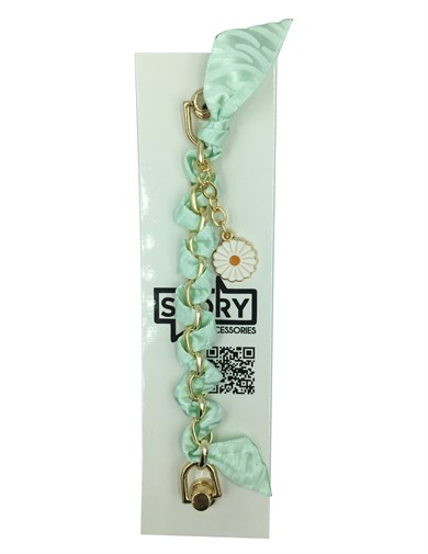 Kumaş Kısa Telefon Bilekliği