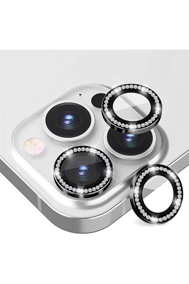 Metal Taşlı Kamera Koruma Lensi Apple 12 Pro
