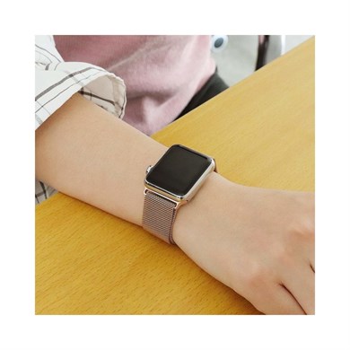 Örgülü Metal Saat Kordonu Apple Watch 42/44mm