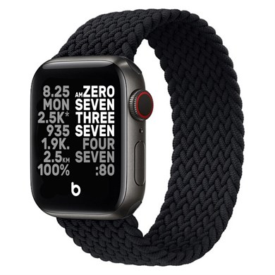 Örgülü Solo Loop Saat Kordonu Apple Watch 38/41 mm M