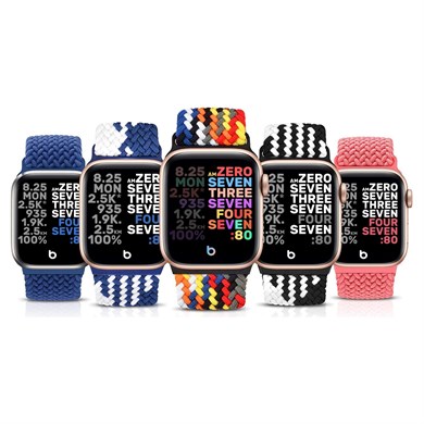 Örgülü Solo Loop Saat Kordonu Apple Watch 38/41 mm M