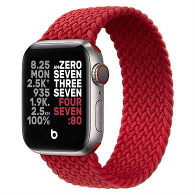 Örgülü Solo Loop Saat Kordonu Apple Watch 38/41 mm M
