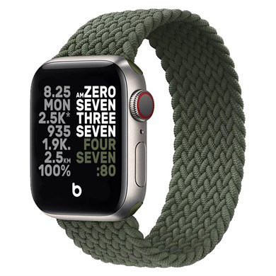 Örgülü Solo Loop Saat Kordonu Apple Watch 38/41 mm M