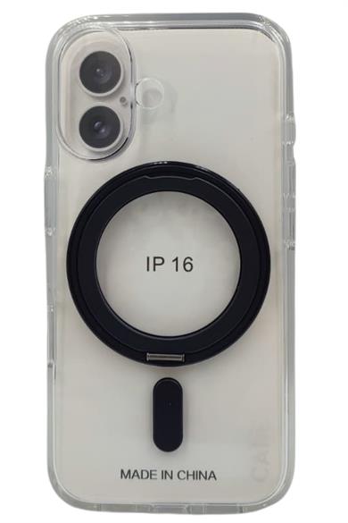 PanzerGlass Care by iPhone 16 Feature Kickstand MagSafe Siyah Kılıf