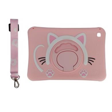 Samsung T290 Standlı Çocuklar için Karikatür Silikon Tablet Kılıfı