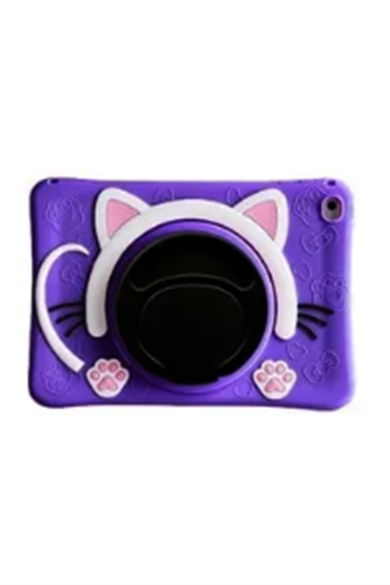 Samsung T290 Standlı Çocuklar için Karikatür Silikon Tablet Kılıfı