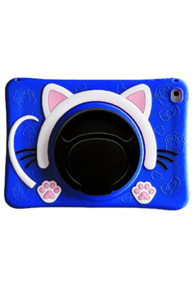 Samsung T290 Standlı Çocuklar için Karikatür Silikon Tablet Kılıfı