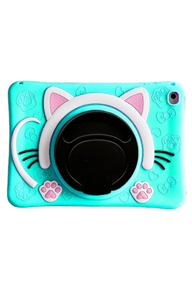 Samsung T290 Standlı Çocuklar için Karikatür Silikon Tablet Kılıfı