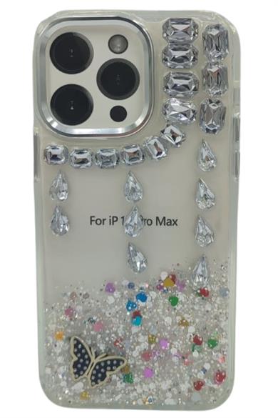 Taşlı iPhone 14 Pro Max Kılıf