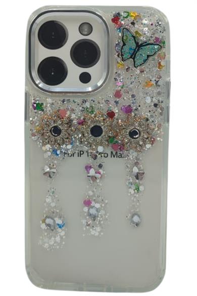 Taşlı iPhone 14 Pro Max Kılıf