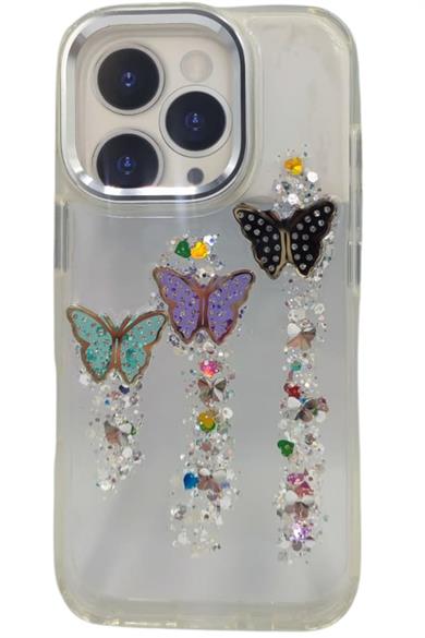 Taşlı iPhone 15 Pro Max Kılıf