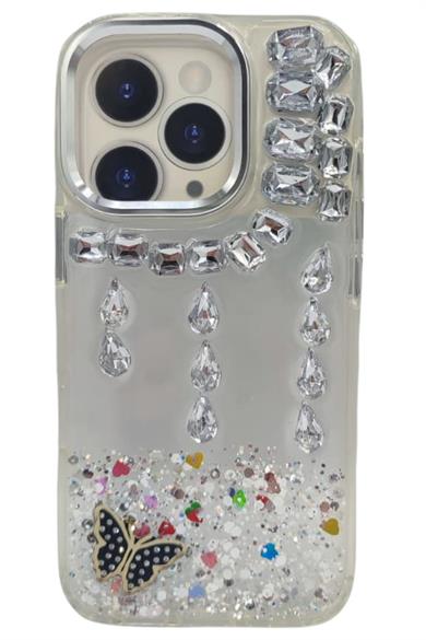 Taşlı iPhone 15 Pro Max Kılıf