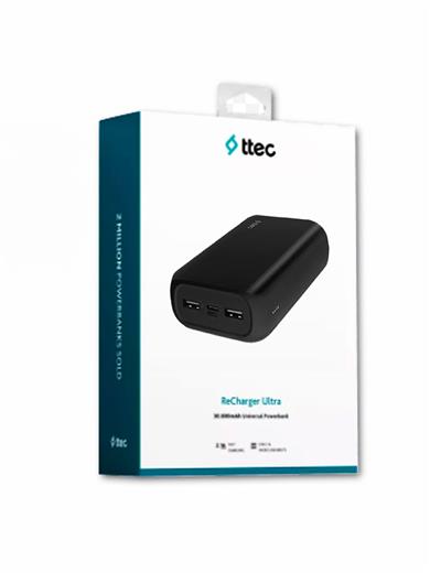 Ttec Recharger Ultra 30.000 Mah Taşınabilir Powerbank Siyah