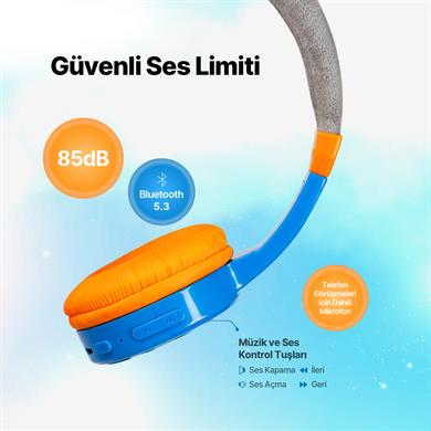 Ttec SoundBuddy 2 Bluetooth Çocuk Kulaklığı Mavi