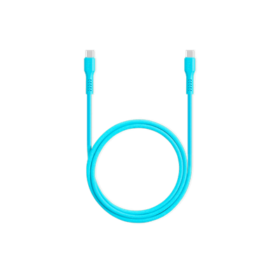 Ttec USB-C - USB-C 120cm 60W PD/QC Hızlı Şarj/Data Kablosu Neon Mavi