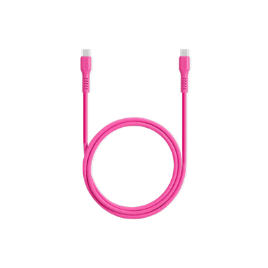 ttec USB-C - USB-C 120cm 60W PD/QC Hızlı Şarj/Data Kablosu Neon Pembe