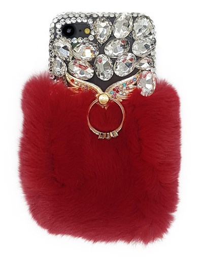 Tüylü Taşlı 8G Kılıf