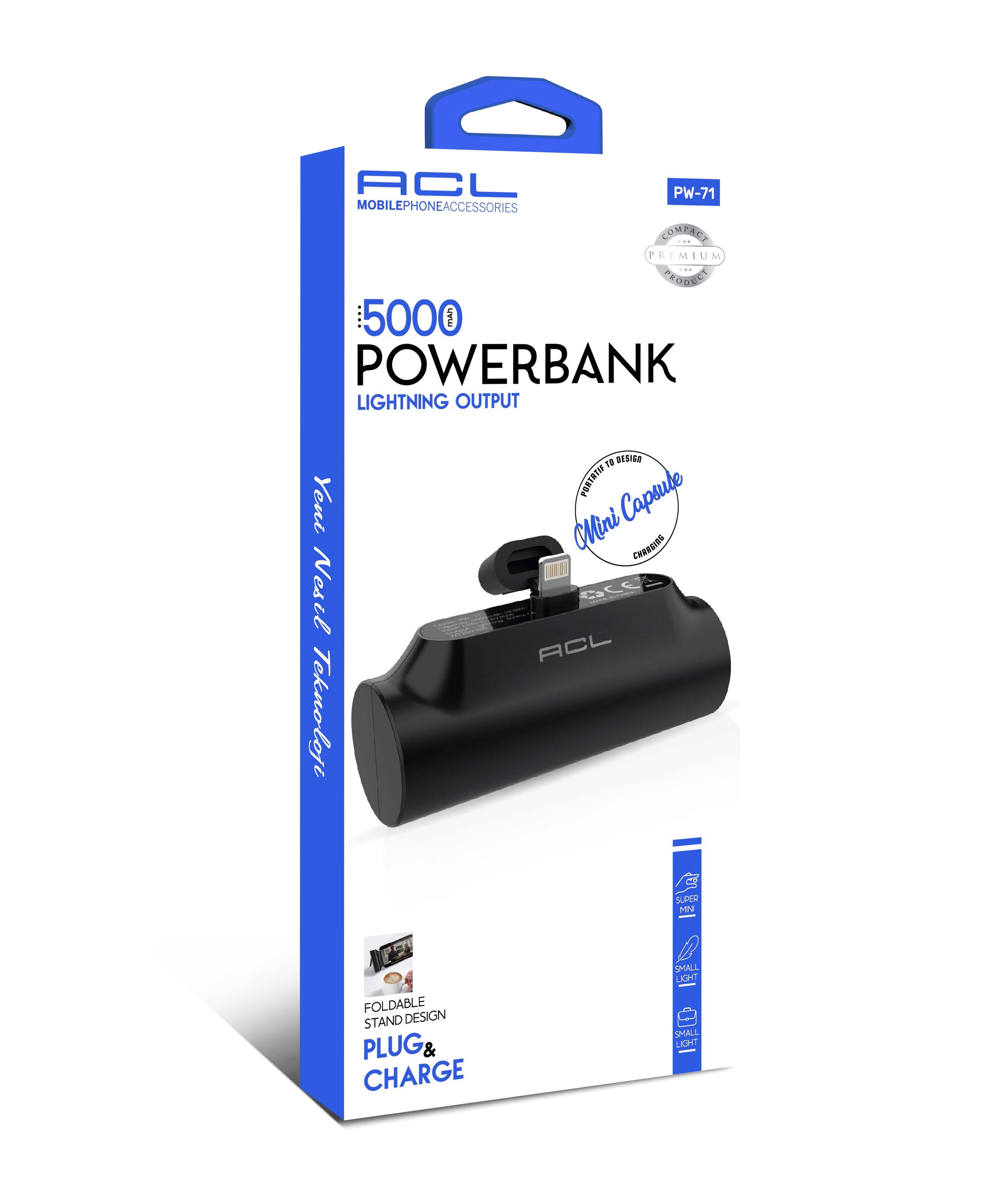 Acl Pw-71 Powerbank 5.000 Mah
