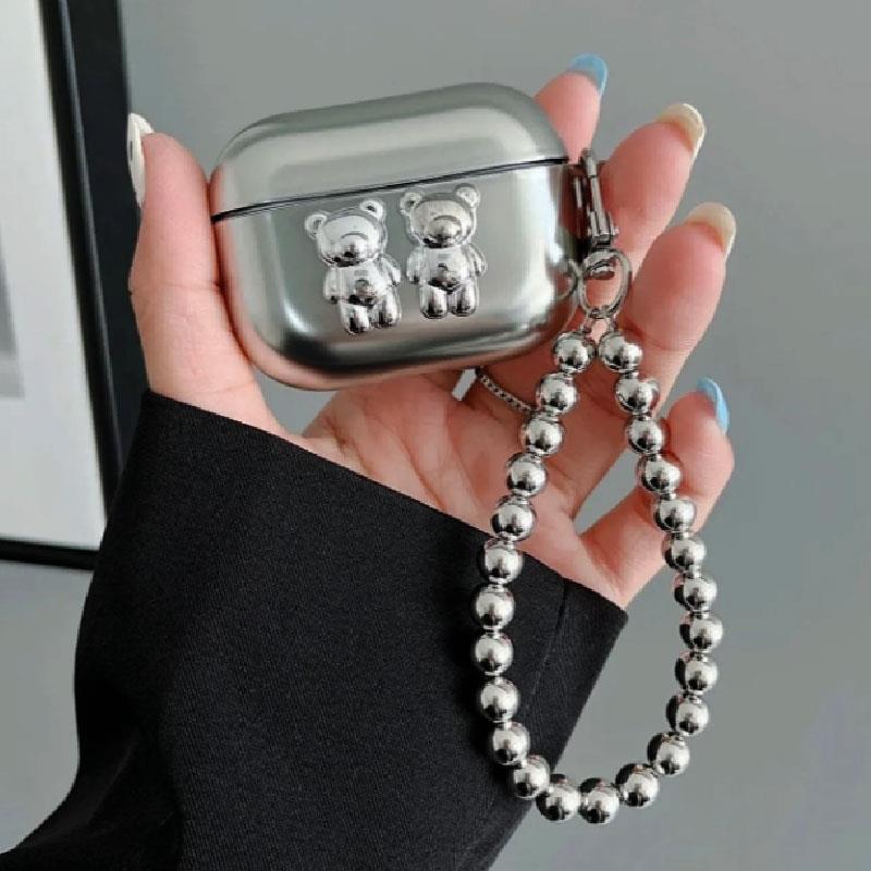 AirPods 3 Gümüş Silikon Kılıf