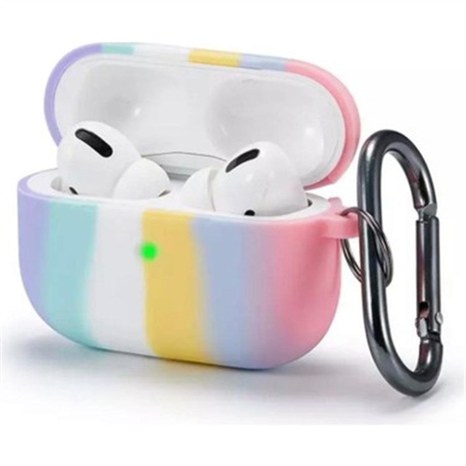 Airpods 3 nesil Rainbow Silikon Kılıf