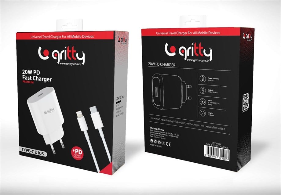 Gritty 20W Pd Fast Şarz