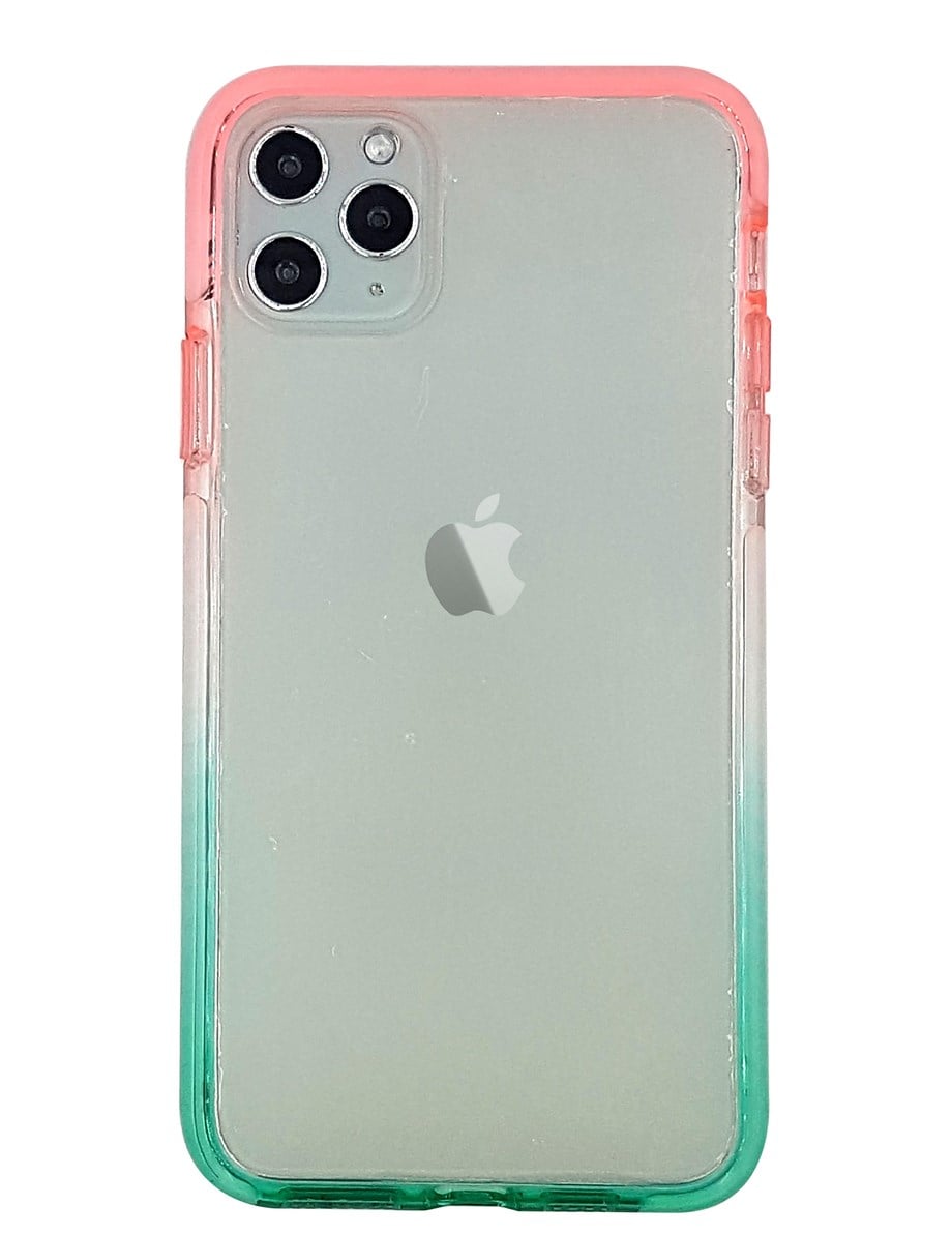 İphone 11 Pro Max Renkli Çerçeveli Şeffaf Kılıf