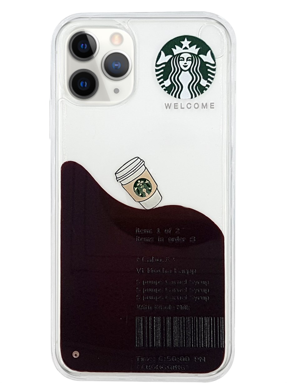 Iphone 11 Pro Sulu Starbucks Latteli Kılıf - Beyaz | Kılıf Mahzeni