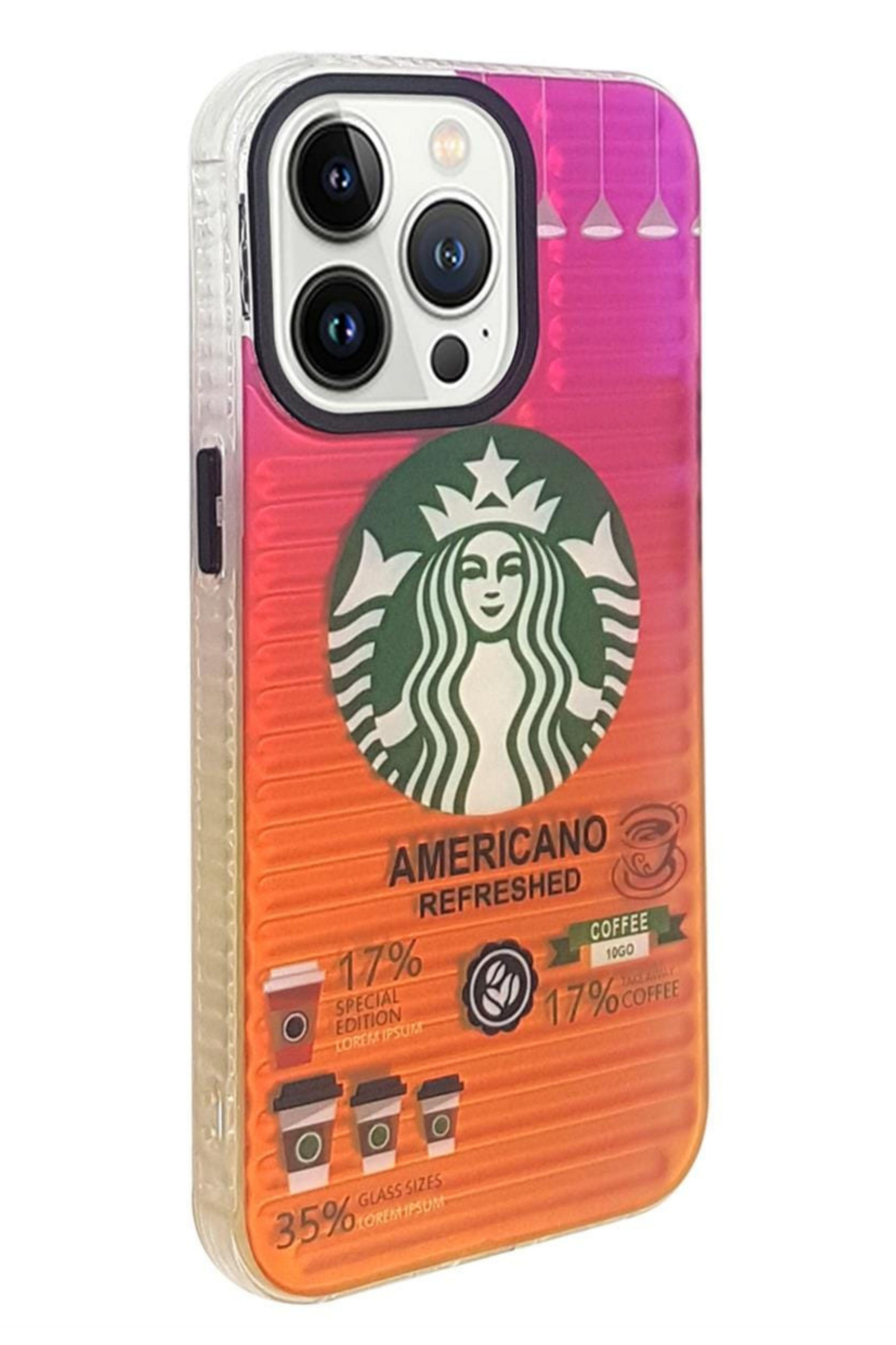 iPhone 13 Pro Max Hologramlı Strabucks  Kılıf