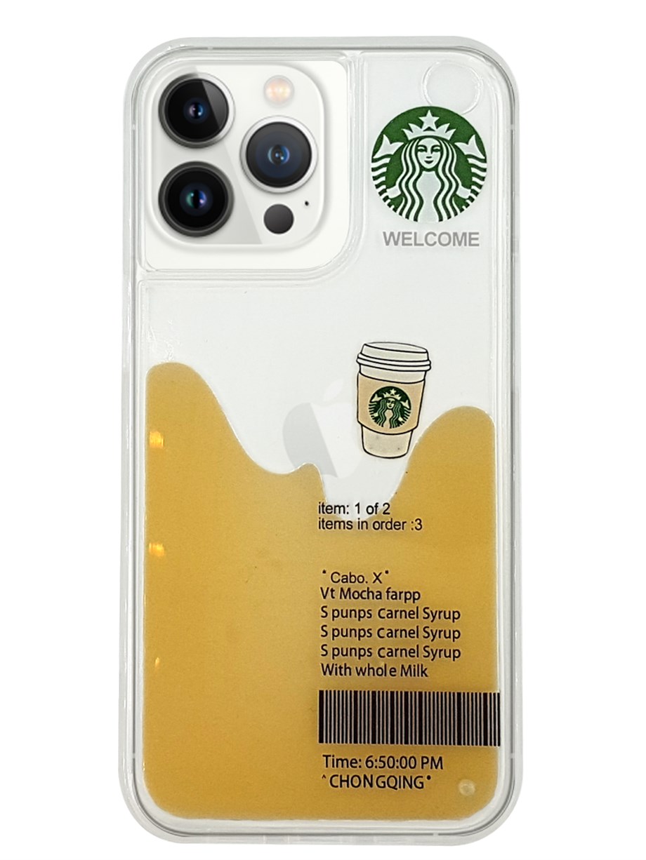 Iphone 13 Pro Sulu Starbucks Latteli Kılıf
