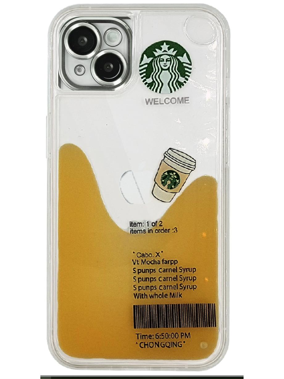 Iphone 14 Plus Sulu Starbucks Latteli Kılıf