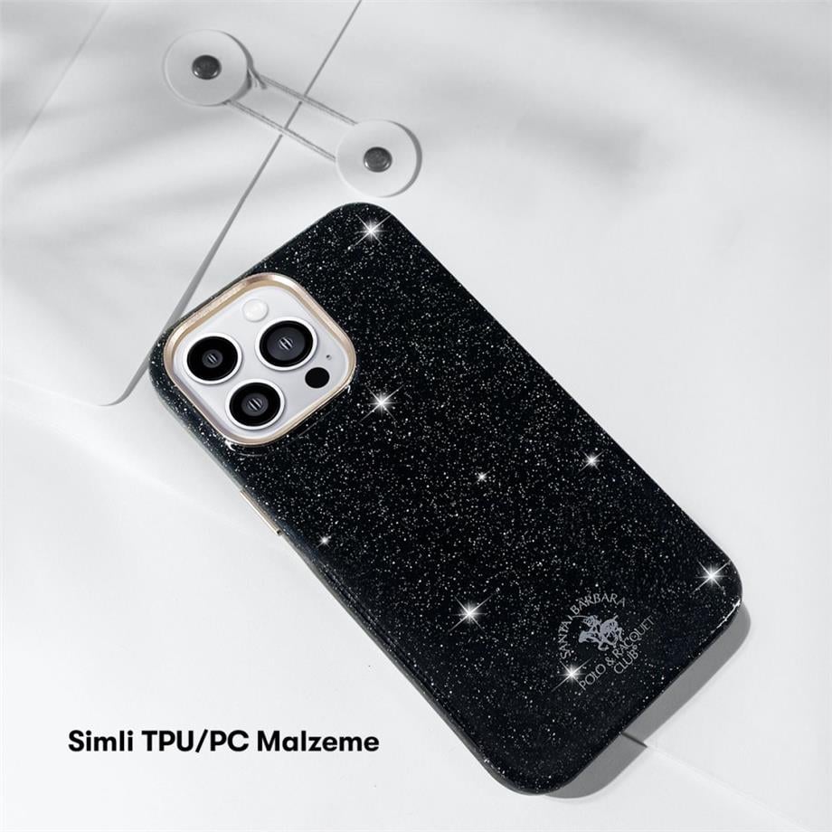 iPhone 14 Pro Max Aurora Simli Santa Barbara Clup Set Kılıf