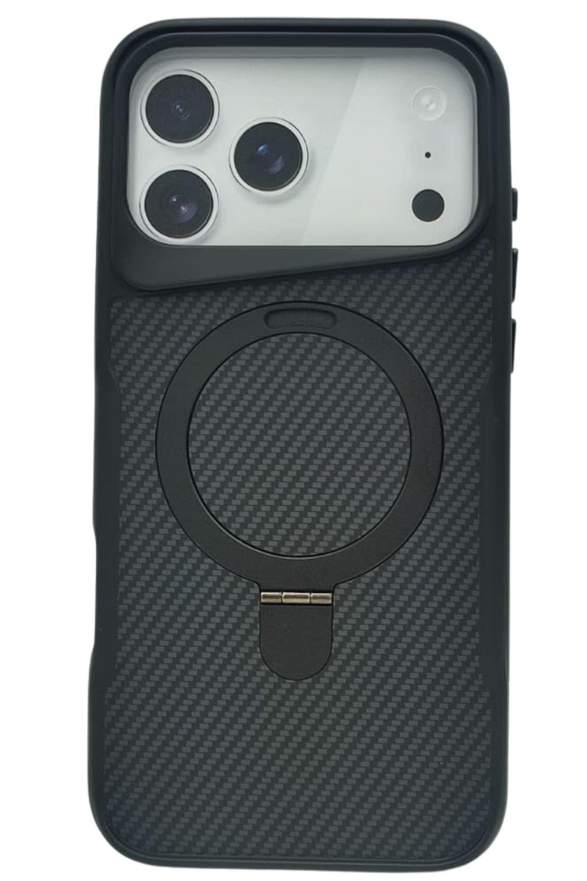 İphone 17 Pro Max Elegant Carbon Kılıf