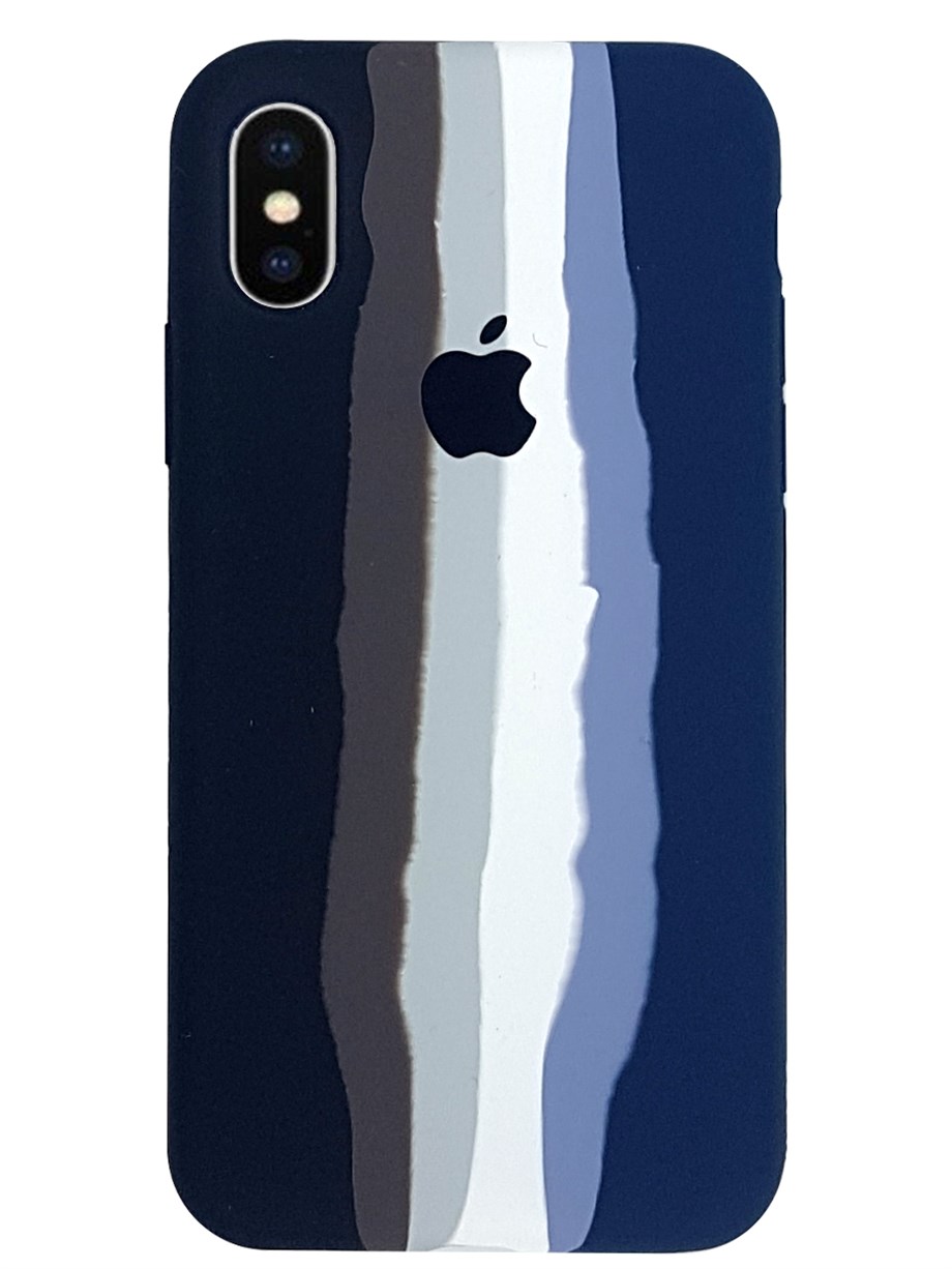 İphone X Logolu RainBow Kılıf