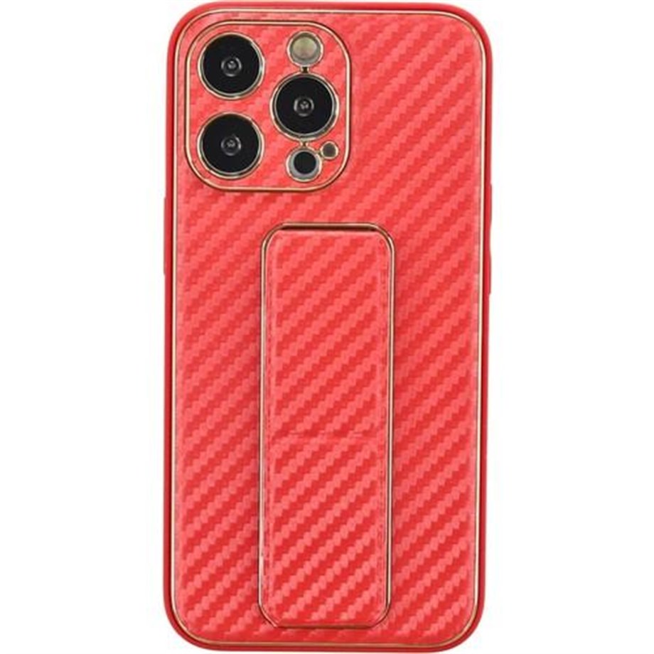 İphone Xs Max Kılıf Coco Hibrit Karbon El Standlı