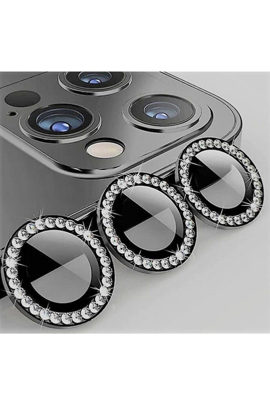 Metal Taşlı Kamera Koruma Lensi Apple 11 Pro