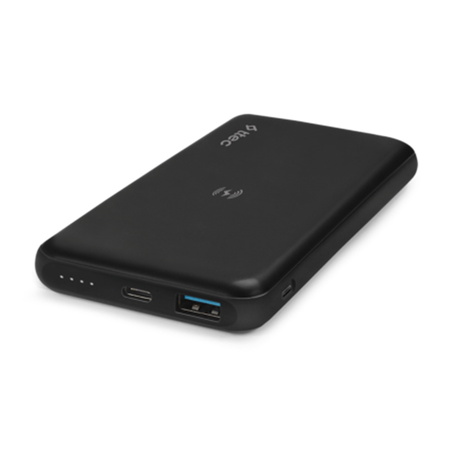 TTec PowerSlim Pro W 10.000mAh QI/PD/QC 3.0 Taşınabilir Hızlı Şarj Aleti / Powerbank Siyah