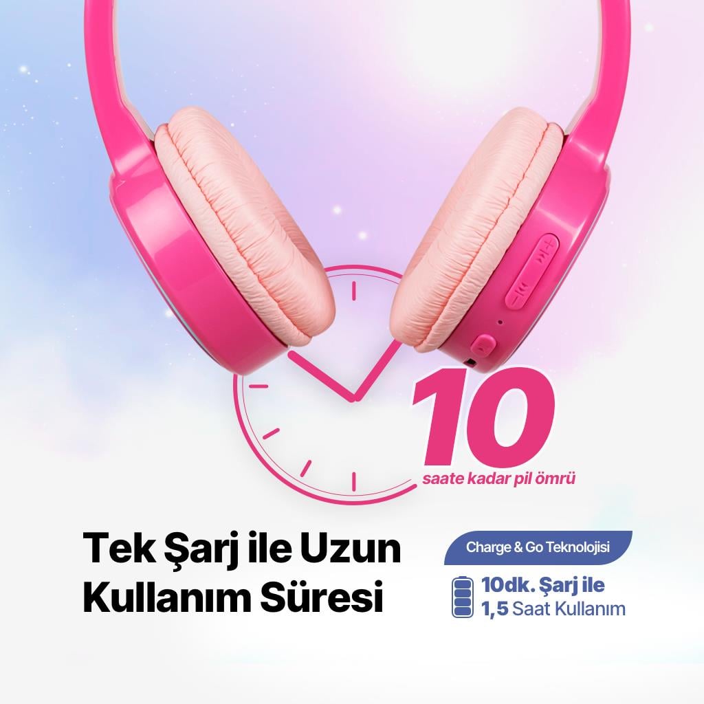 Ttec SoundBuddy 2 Bluetooth Çocuk Kulaklığı Pembe