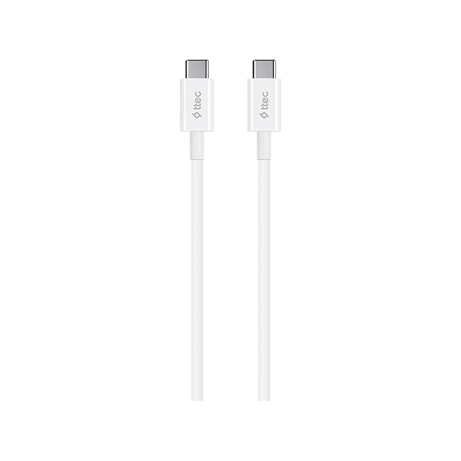 Ttec Type-C-Type-C 3A Şarj Kablosu Beyaz