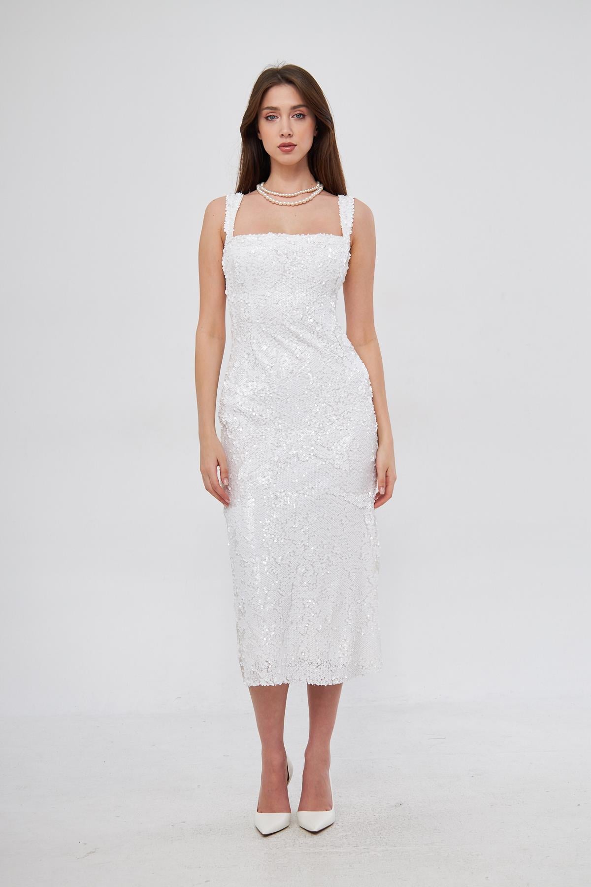 Blanco Midi Dress