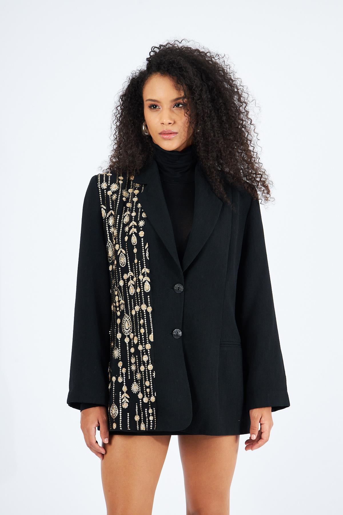 Blazer Tulle Detail Jacket