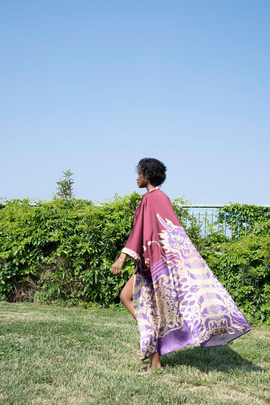 Dragon Saten Kimono