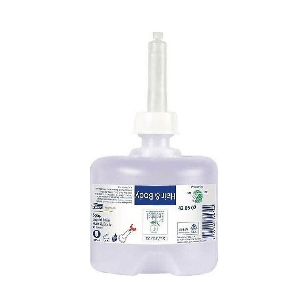 420662 Tork Mini Lüks Şampuan, Saç ve Vücut Kremi 475ml 1*8