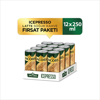 JACOBS ICEPRESSO LATTE 250ML X 12 ADET