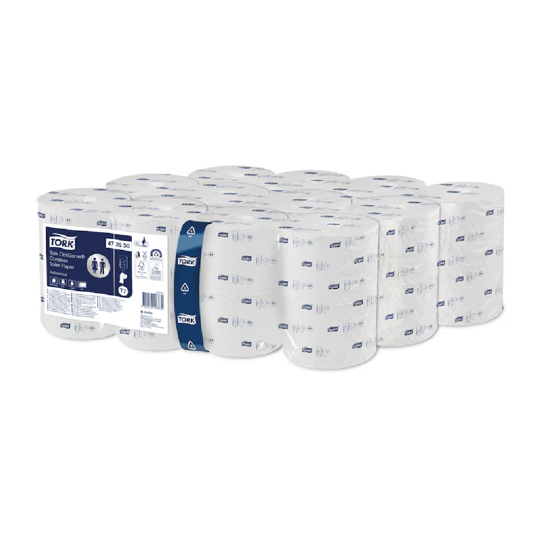 472630 Tork OptiServe® Kartonsuz Çift Rulo Tuvalet Kağıdı Advanced 94m*24