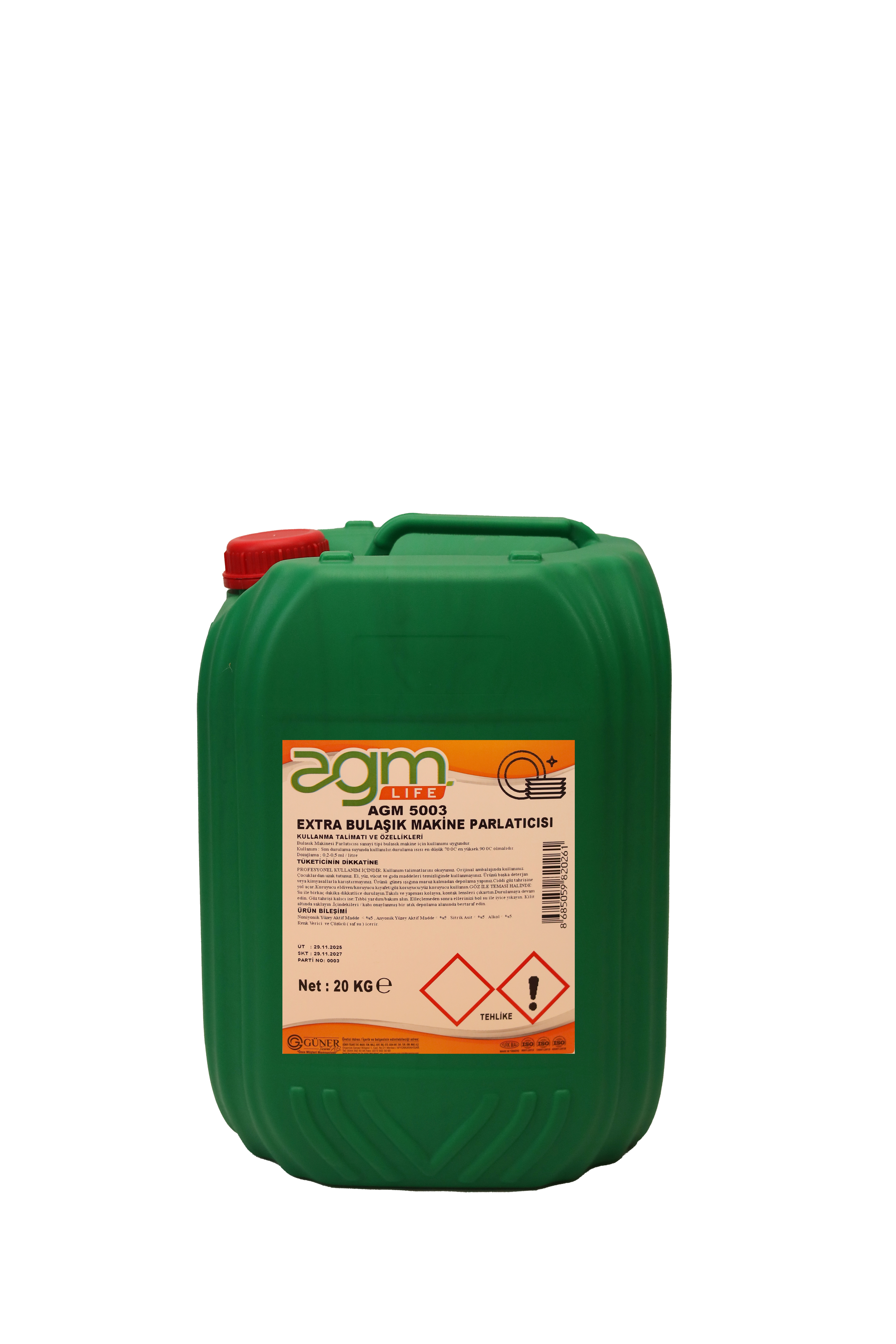 AGM 5003 - AGM LİFE EXTRA BULAŞIK MAKİNA PARLATICISI 20 KG