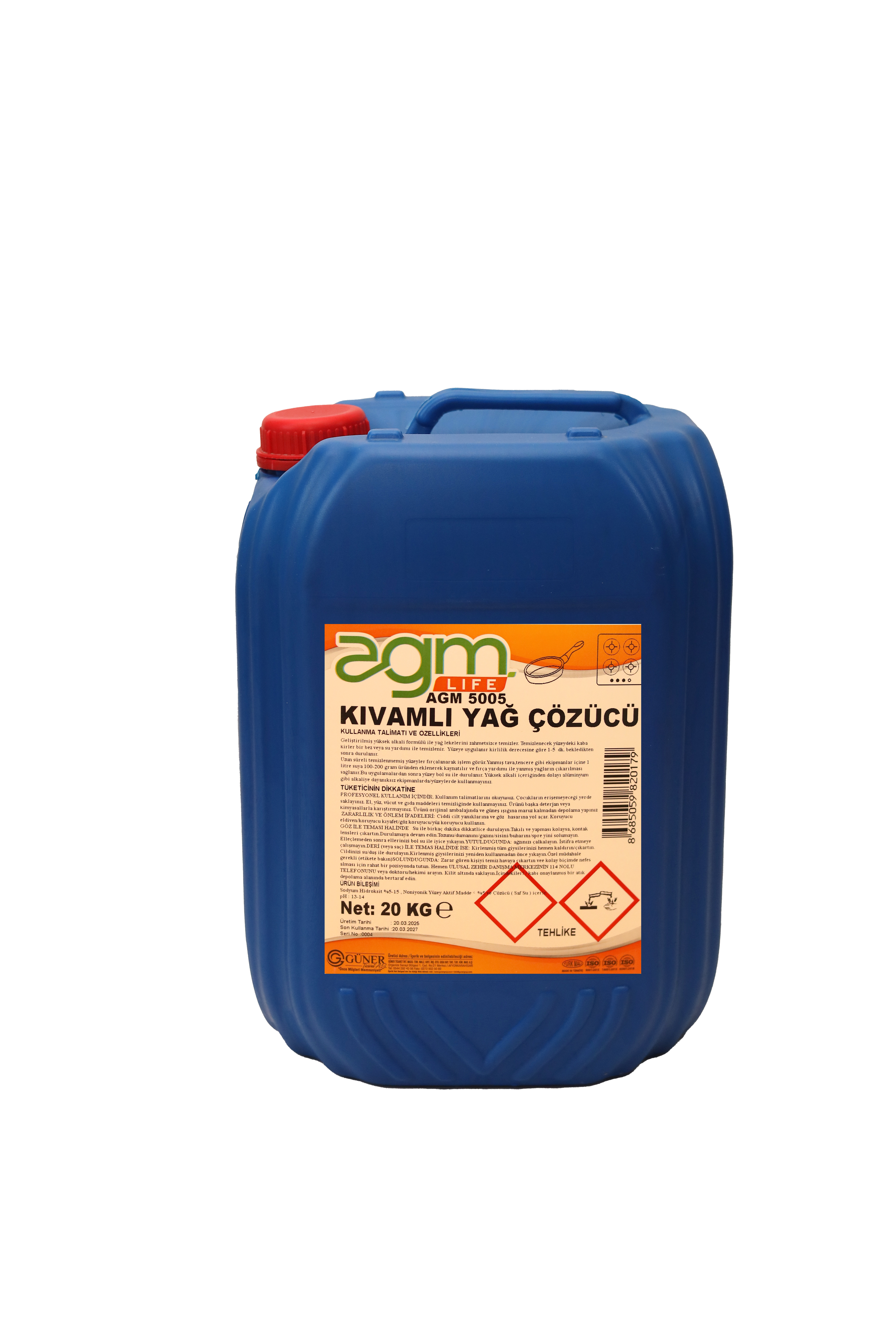 AGM 5005 AGM LİFE KIVAMLI YAĞ ÇÖZÜCÜ 20 KG