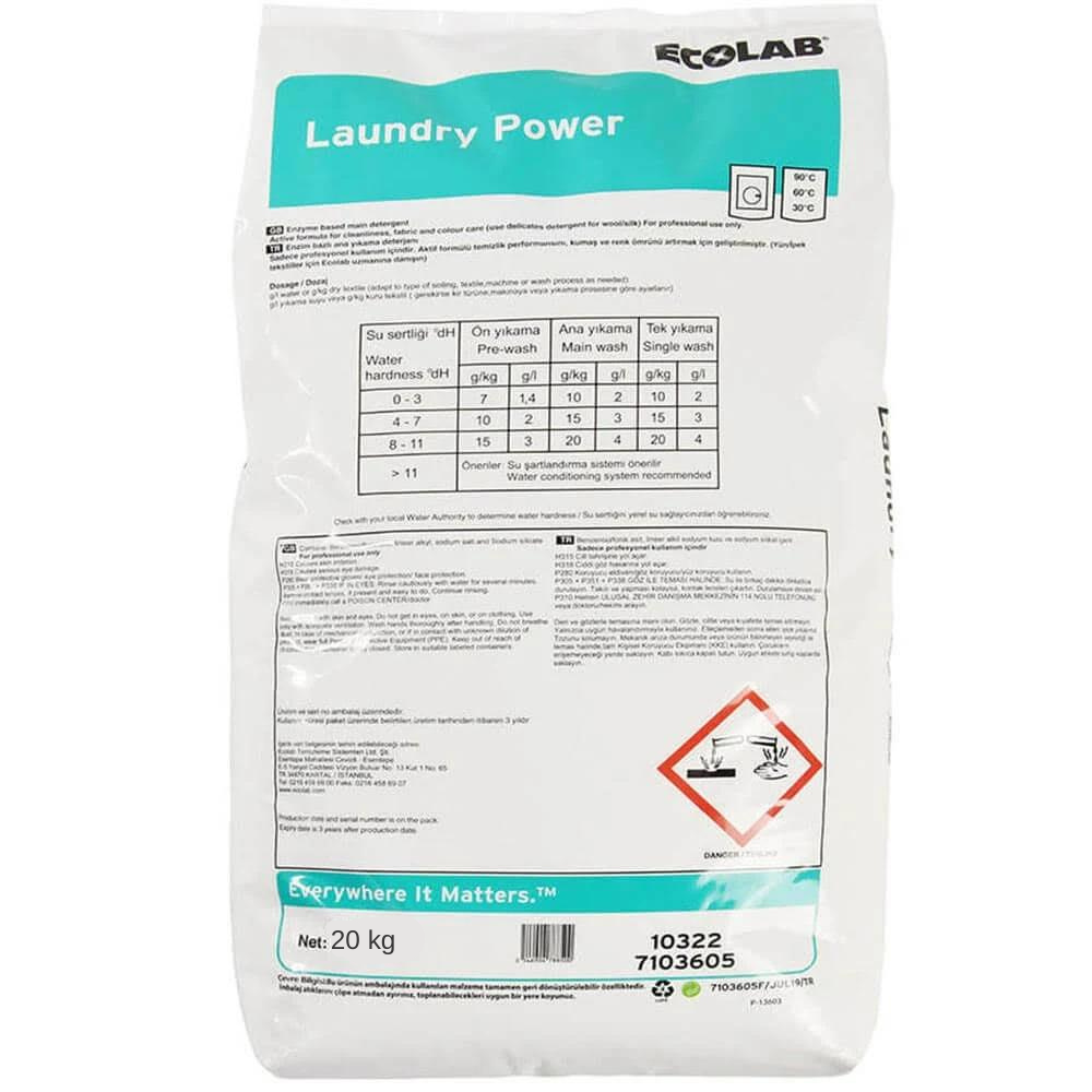 ECOLAB LAUNDRY POWER 20 KG
